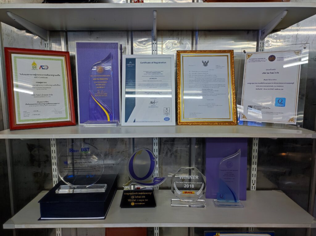 ThaiReefer Group Certificate